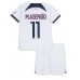 Günstige Paris Saint-Germain Marco Asensio #11 Babykleidung Auswärts Fussballtrikot Kinder 2023-24 Kurzarm (+ kurze hosen)